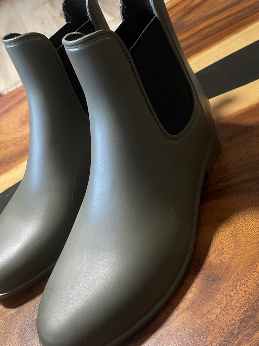 Target Olive Green Chelsea Rain Ankle Boots